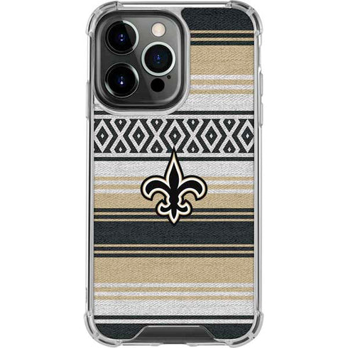 NFL New Orleans Saints Trailblazer iPhone 13 Pro Clear Case