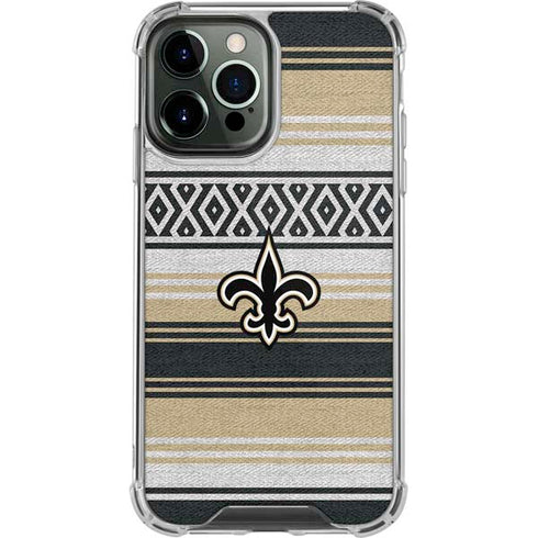 NFL New Orleans Saints Trailblazer iPhone 13 Pro Max Clear Case
