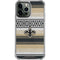 NFL New Orleans Saints Trailblazer iPhone 14 Pro Max Clear Case
