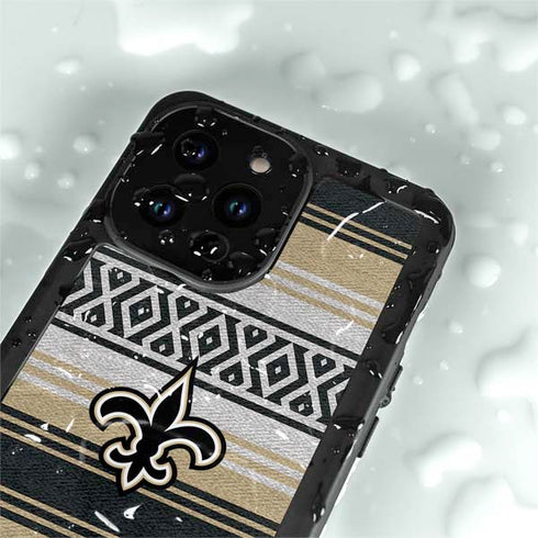 NFL New Orleans Saints Trailblazer iPhone 14 Pro Waterproof Case
