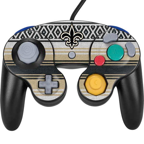 NFL New Orleans Saints Trailblazer Nintendo GameCube Controller Skin