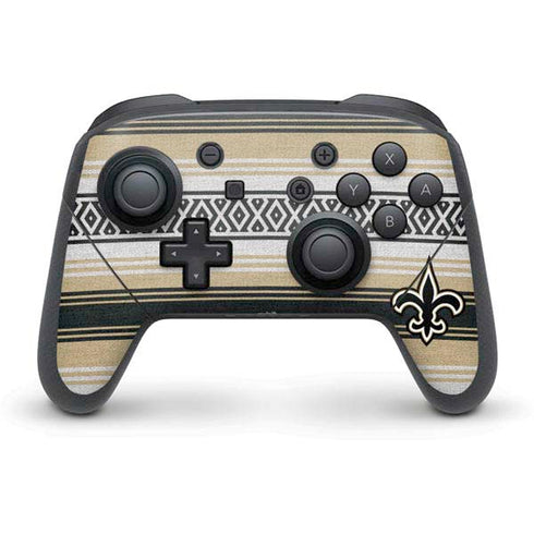 NFL New Orleans Saints Trailblazer Nintendo Switch Pro Controller Skin