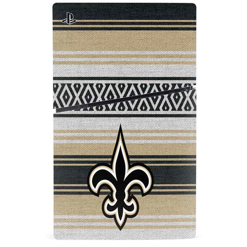 NFL New Orleans Saints Trailblazer PS5 Slim Disk Console Skin