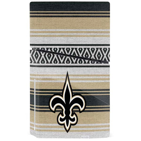 NFL New Orleans Saints Trailblazer PS5 Slim Disk Console Skin