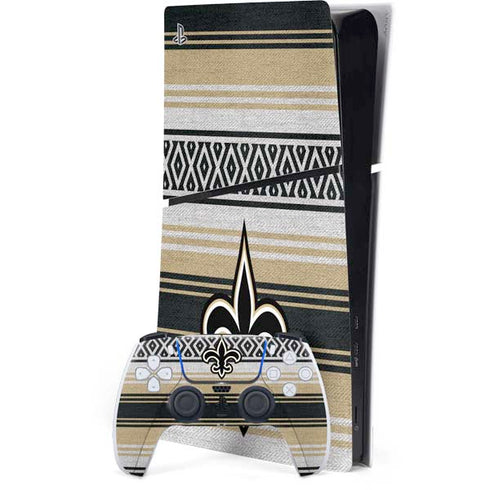NFL New Orleans Saints Trailblazer PS5 Slim Digital Edition Bundle Skin