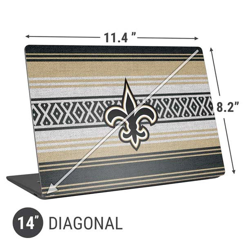 NFL New Orleans Saints Trailblazer Universal Laptop 14in (11.4 x 8.2in) Skin