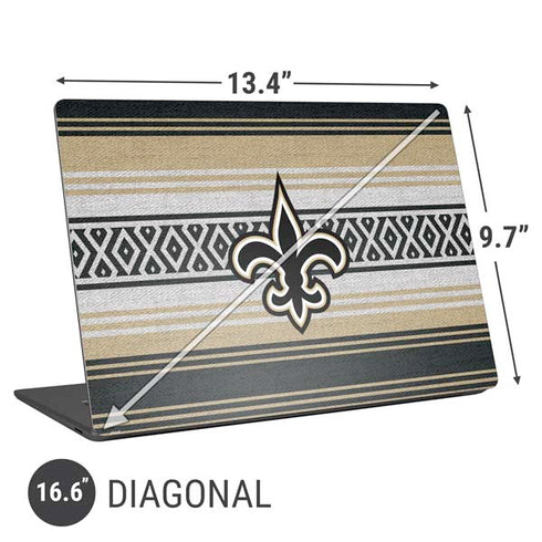 NFL New Orleans Saints Trailblazer Universal Laptop 16.6in (13.4 x 9.7in) Skin