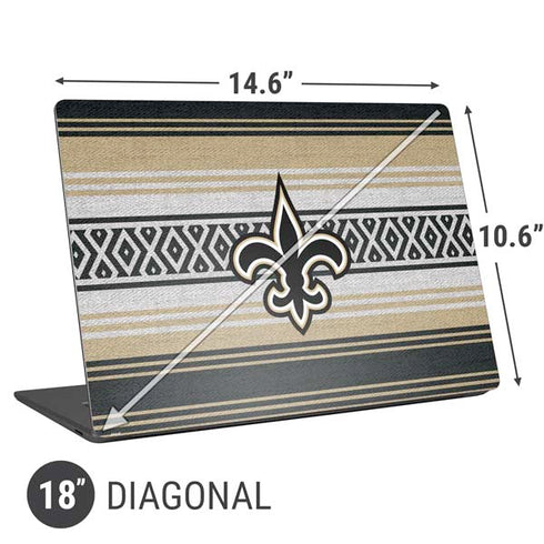 NFL New Orleans Saints Trailblazer Universal Laptop 18in (14.6 x 10.6in) Skin