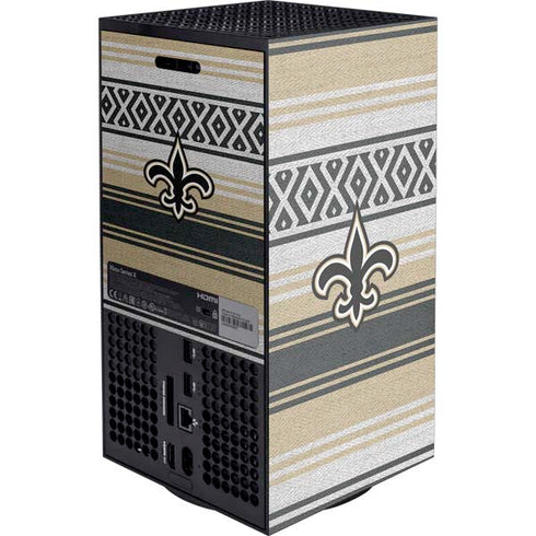 NFL New Orleans Saints Trailblazer Xbox Series X Console Skin