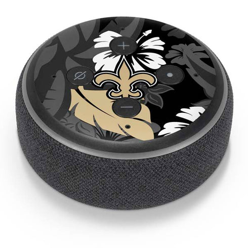 NFL New Orleans Saints Tropical Print Amazon Echo Dot Skin