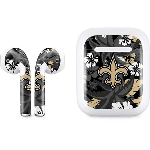 NFL New Orleans Saints Tropical Print Apple AirPods Skin