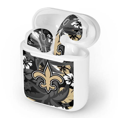 NFL New Orleans Saints Tropical Print Apple AirPods Skin