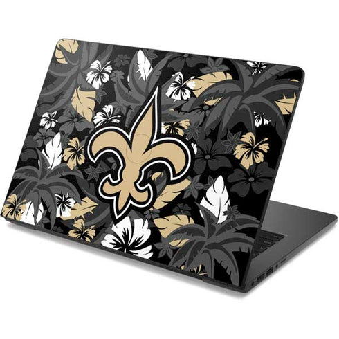 NFL New Orleans Saints Tropical Print Dell Chromebook Skin