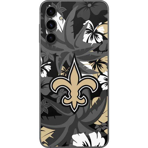 NFL New Orleans Saints Tropical Print Galaxy A14 5G Skin