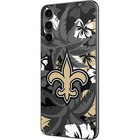 NFL New Orleans Saints Tropical Print Galaxy A14 5G Skin