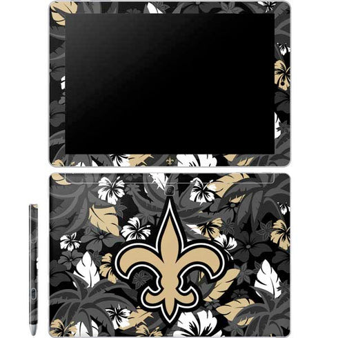 NFL New Orleans Saints Tropical Print Galaxy Book 12in Skin