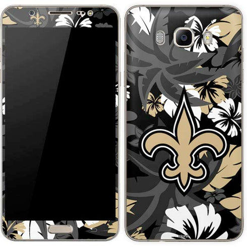 NFL New Orleans Saints Tropical Print Galaxy J7 Skin