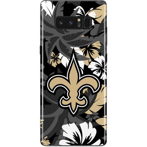 NFL New Orleans Saints Tropical Print Galaxy Note 8 Skin