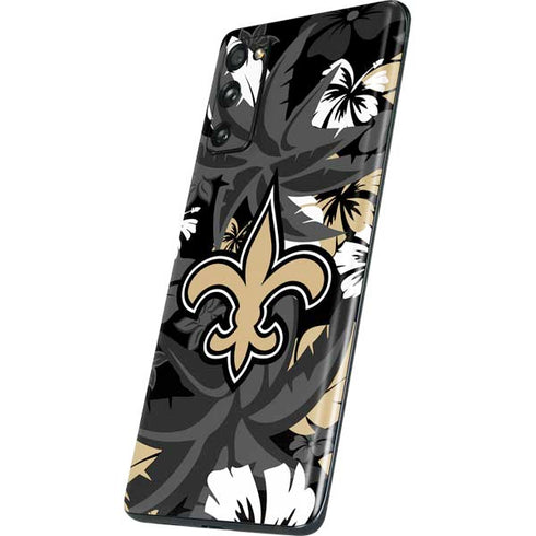NFL New Orleans Saints Tropical Print Galaxy S20 Fan Edition Skin