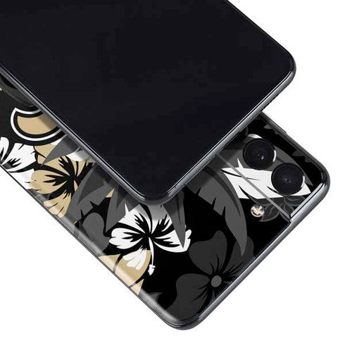 NFL New Orleans Saints Tropical Print Galaxy S21 5G Skin