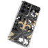 NFL New Orleans Saints Tropical Print Galaxy S21 Ultra 5G Clear Case