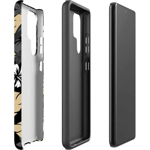 NFL New Orleans Saints Tropical Print Galaxy S22 Ultra Pro Case