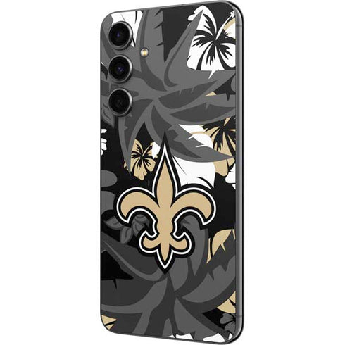 NFL New Orleans Saints Tropical Print Galaxy S23 FE Skin