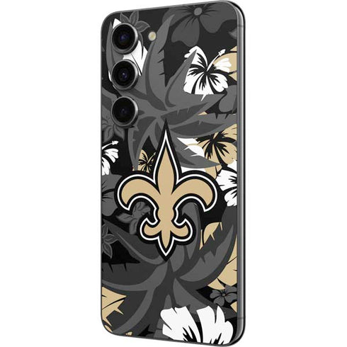 NFL New Orleans Saints Tropical Print Galaxy S23 Skin