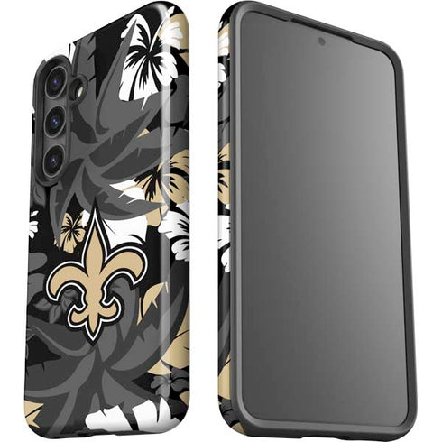 NFL New Orleans Saints Tropical Print Galaxy S24 Impact Case