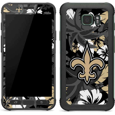 NFL New Orleans Saints Tropical Print Galaxy S7 Active Skin