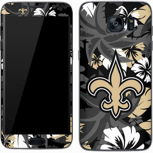NFL New Orleans Saints Tropical Print Galaxy S7 Skin