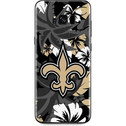 NFL New Orleans Saints Tropical Print Galaxy S8 Plus Skin