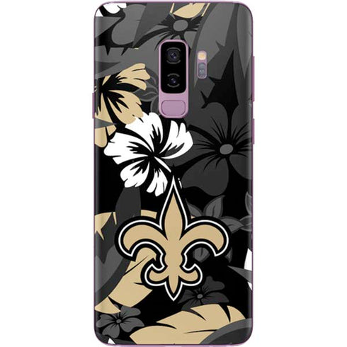 NFL New Orleans Saints Tropical Print Galaxy S9 Plus Skin