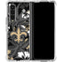 NFL New Orleans Saints Tropical Print Galaxy Z Fold4 5G Clear Case