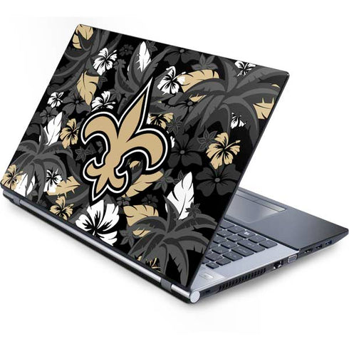 NFL New Orleans Saints Tropical Print Generic Laptop Skin