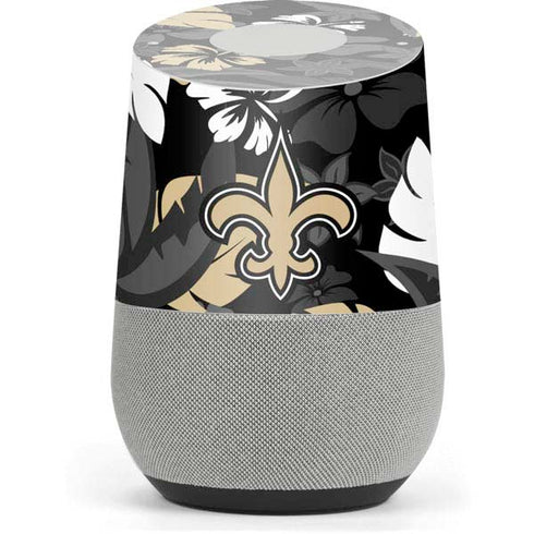 NFL New Orleans Saints Tropical Print Google Home Skin