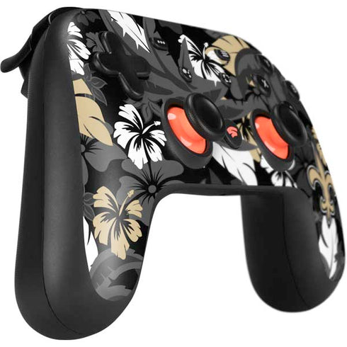 NFL New Orleans Saints Tropical Print Google Stadia Controller Skin