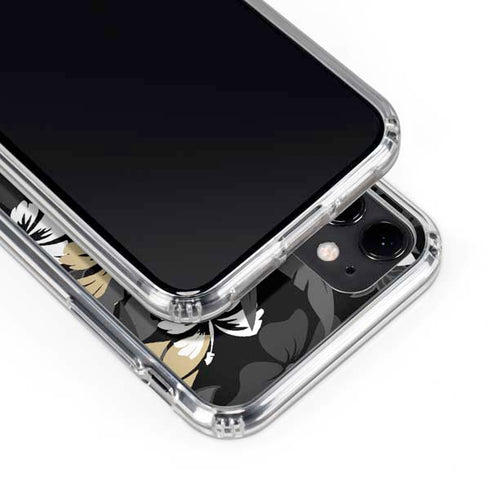 NFL New Orleans Saints Tropical Print iPhone 11 Clear Case