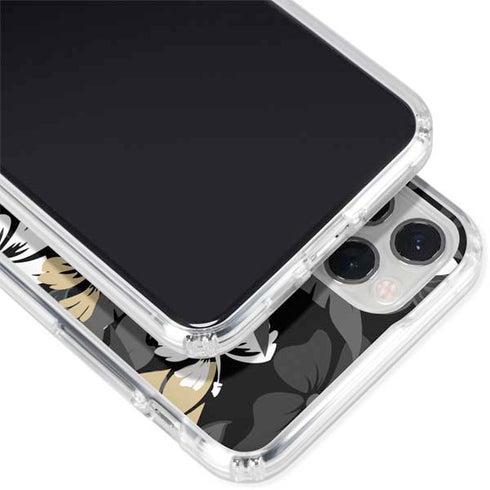 NFL New Orleans Saints Tropical Print iPhone 11 Pro Clear Case