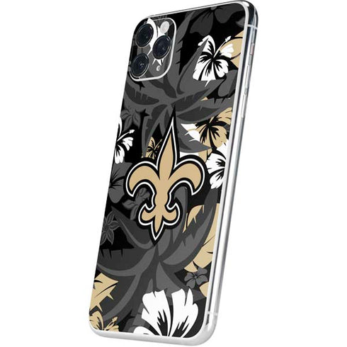 NFL New Orleans Saints Tropical Print iPhone 11 Pro Max Skin