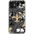 NFL New Orleans Saints Tropical Print iPhone 12 Clear Case