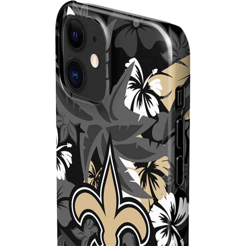NFL New Orleans Saints Tropical Print iPhone 12 Mini Lite Case