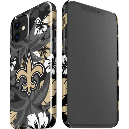 NFL New Orleans Saints Tropical Print iPhone 12 Mini Lite Case