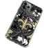 NFL New Orleans Saints Tropical Print iPhone 12 Pro Clear Case