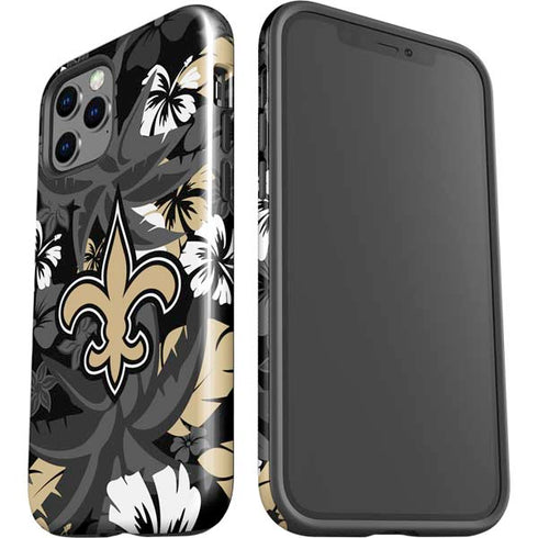 NFL New Orleans Saints Tropical Print iPhone 12 Pro Max Impact Case