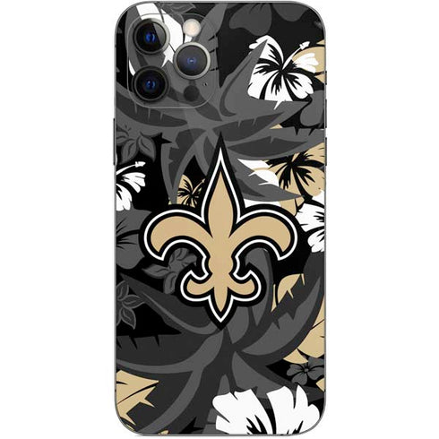 NFL New Orleans Saints Tropical Print iPhone 12 Pro Skin