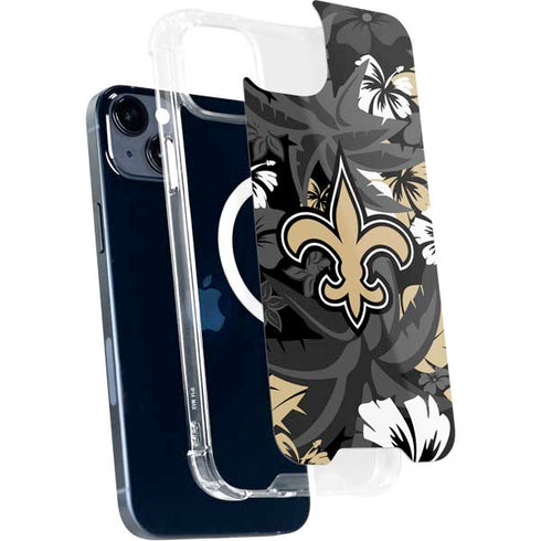 NFL New Orleans Saints Tropical Print iPhone 13 MagSafe Case