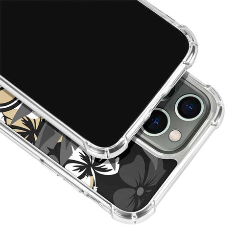 NFL New Orleans Saints Tropical Print iPhone 13 Pro Clear Case