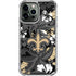 NFL New Orleans Saints Tropical Print iPhone 13 Pro Max Clear Case