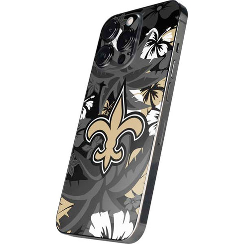 NFL New Orleans Saints Tropical Print iPhone 13 Pro Max Skin